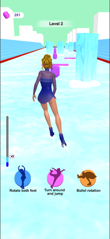 Dancing King Game Screenshot - Level 2 with score 281