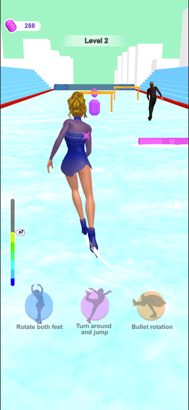 Dancing King Game Screenshot - Level 2 with score 288